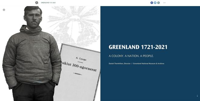 Digitized exhibition &quot;GREENLAND 1721-2021 A COLONY. A NATION. A PEOPLE.&quot;