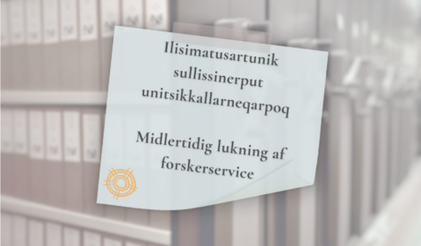 Vigtig information: Midlertidig lukning af forskerservice