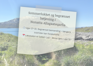 Sommerferie og længere svartider